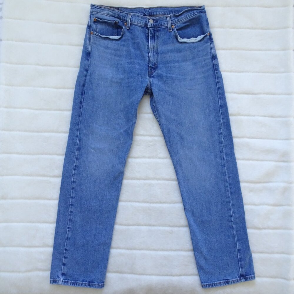 Levi's Men's Jeans 505 36x32 Relaxed Blue - Picture 4 of 8